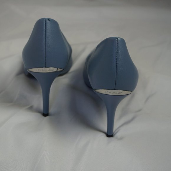 Calvin Klein Gayle Nappa Stone Blue SIZE 9.5M - Picture 7 of 12